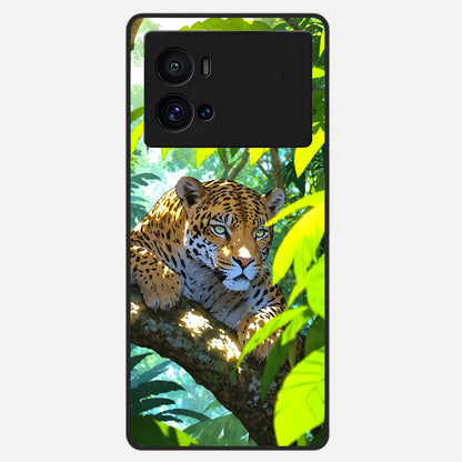  Leopard in Jungle Glass Case For iQOO 9 Pro back cover – full design glossy printed glass finish