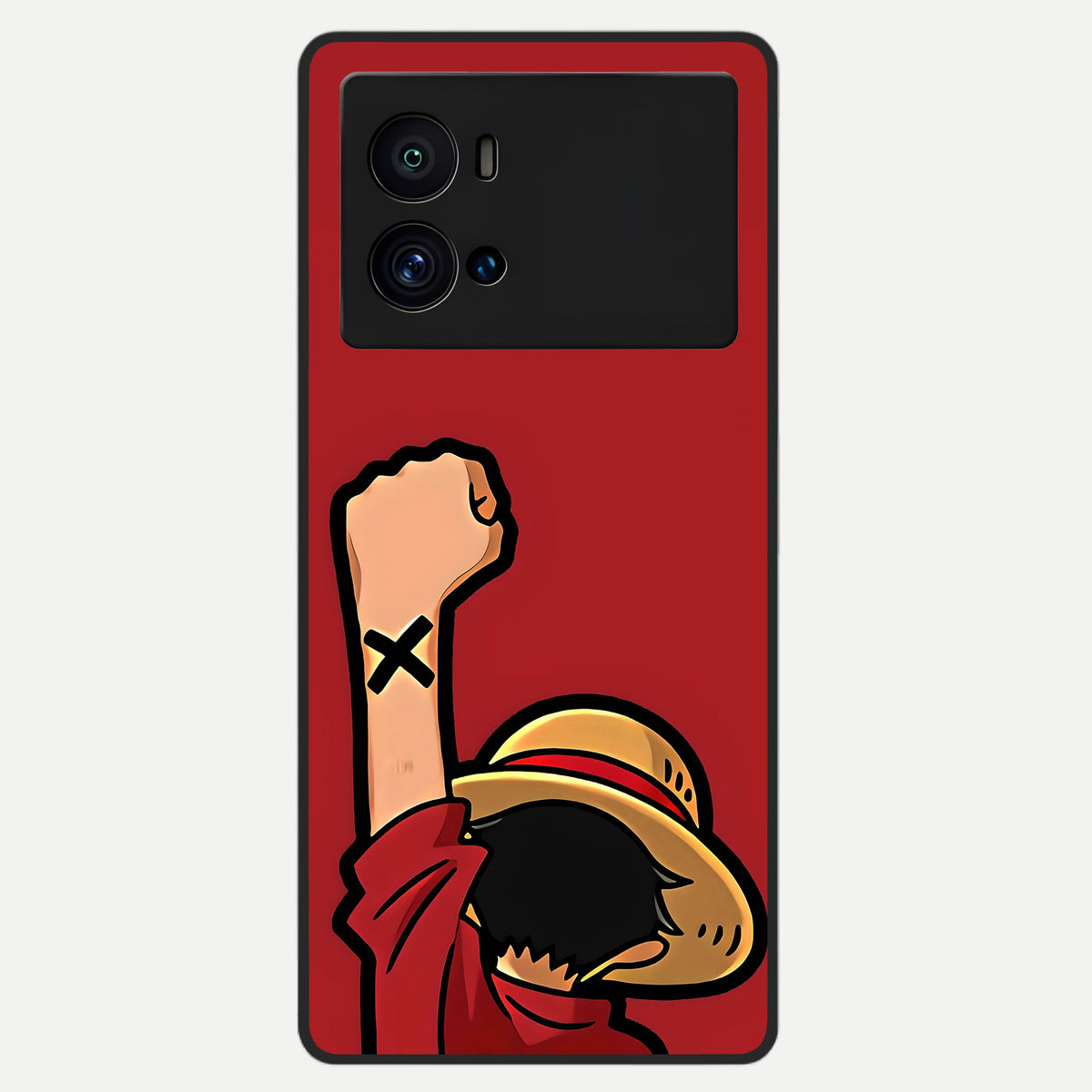  Luffy X Spirit Glass Case For iQOO 9 Pro back cover – full design glossy printed glass finish