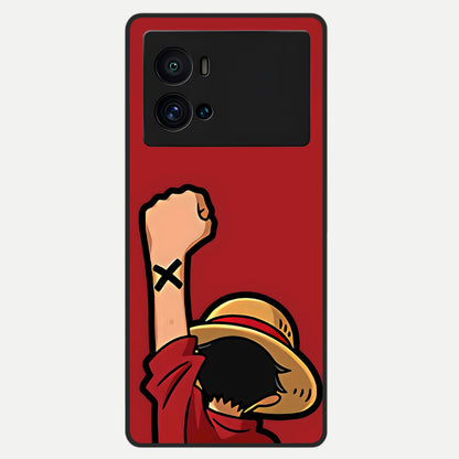  Luffy X Spirit Glass Case For iQOO 9 Pro back cover – full design glossy printed glass finish