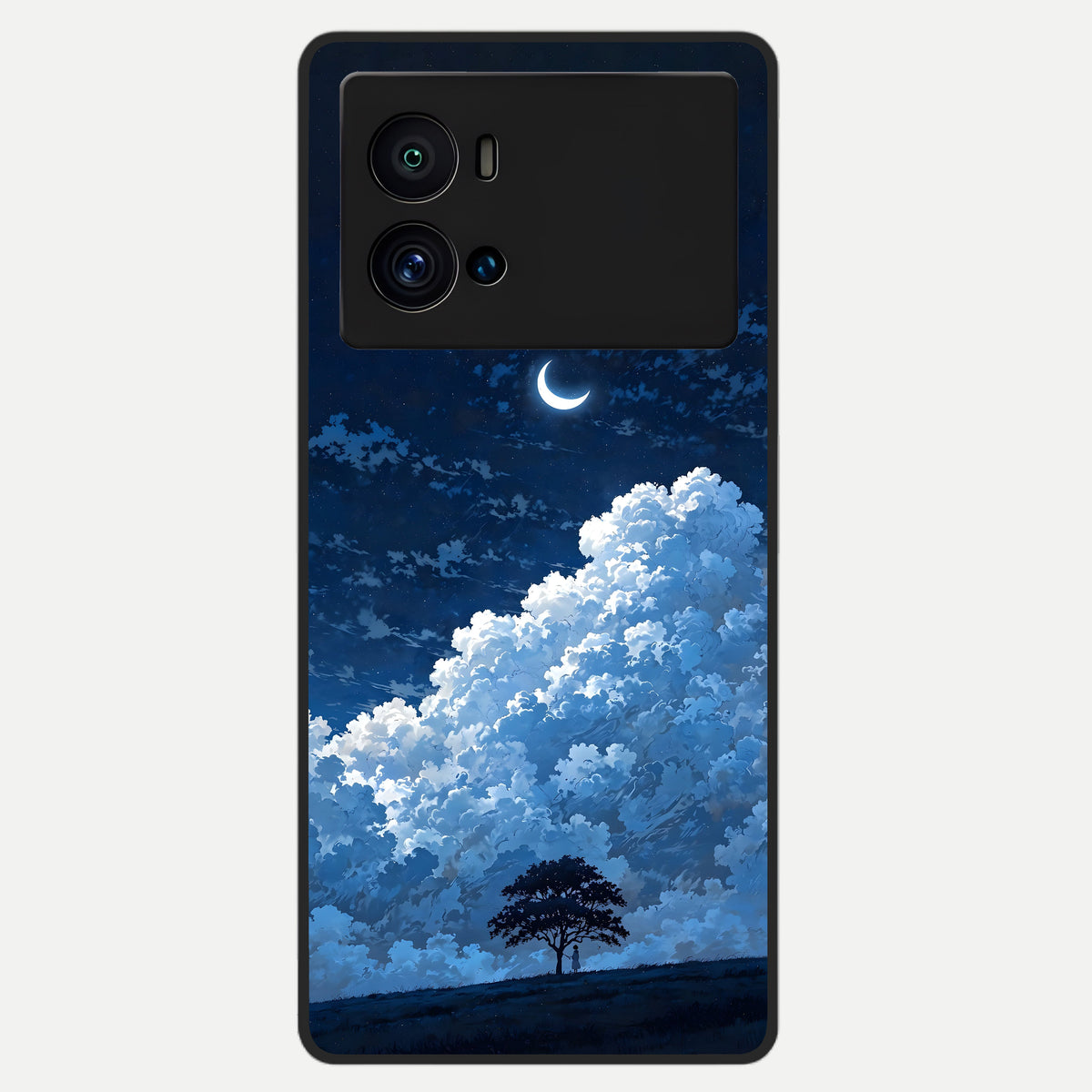  Midnight Sky Serenity Glass Case For iQOO 9 Pro back cover – full design glossy printed glass finish