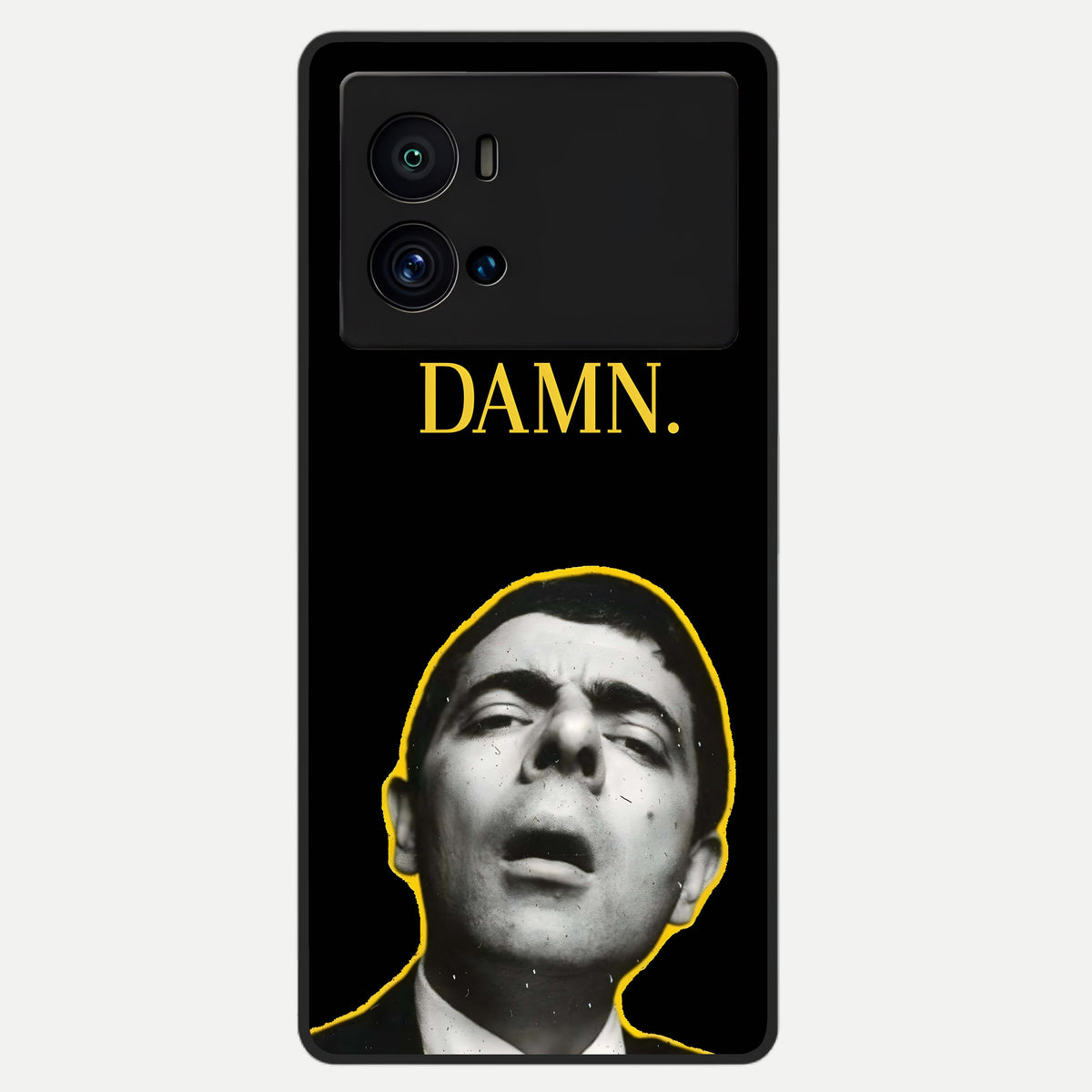  Mr Bean Damn Glass Case For iQOO 9 Pro back cover – full design glossy printed glass finish
