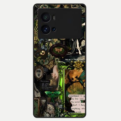  Mystic Woods Secret Glass Case For iQOO 9 Pro back cover – full design glossy printed glass finish