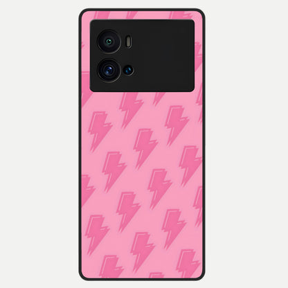  Pink Moo Magic Glass Case For iQOO 9 Pro back cover – full design glossy printed glass finish