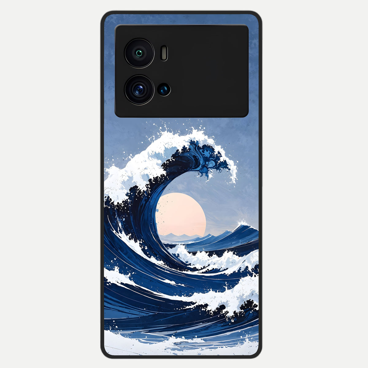  Rising Tide Power Glass Case For iQOO 9 Pro back cover – full design glossy printed glass finish