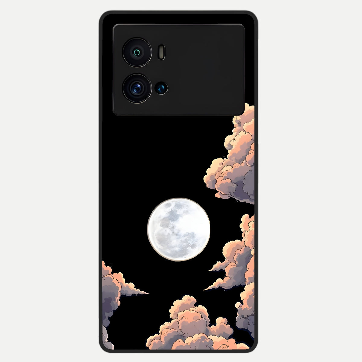  Shade Cloud Moon Glass Case For iQOO 9 Pro back cover – full design glossy printed glass finish