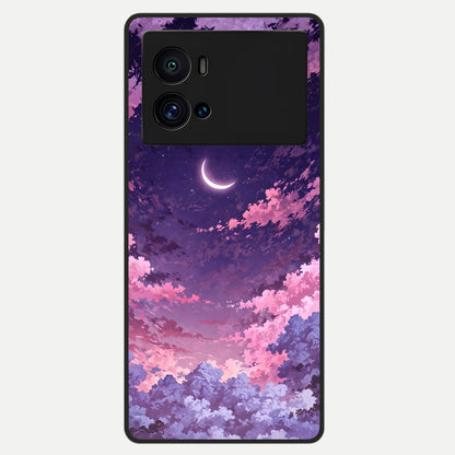  Sky Drift Clouds Glass Case For iQOO 9 Pro back cover – full design glossy printed glass finish