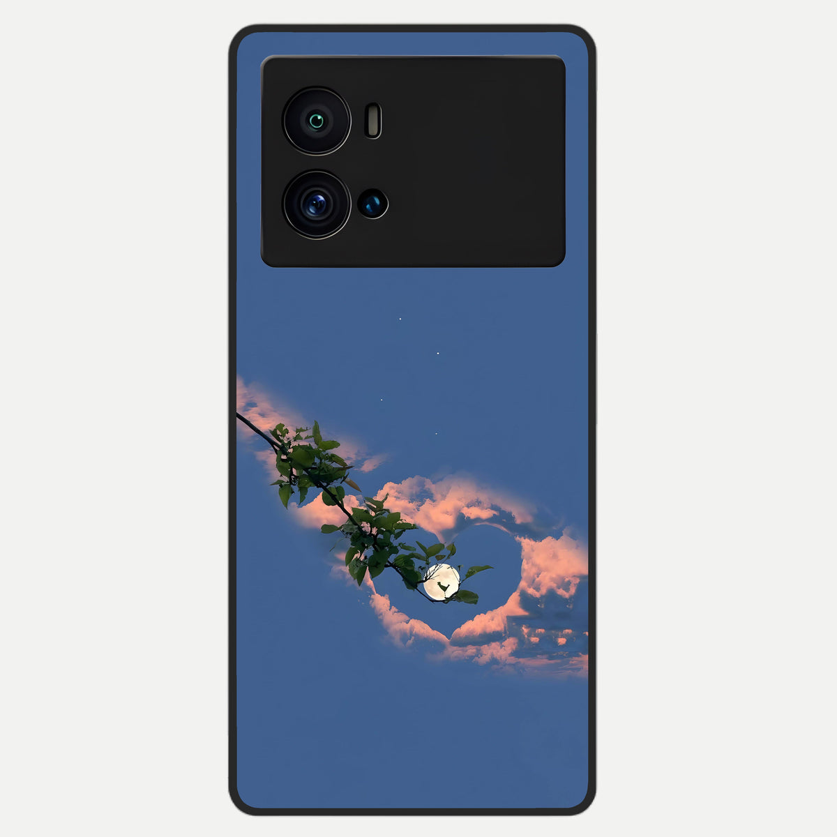  Sky Under Tree Glass Case For iQOO 9 Pro back cover – full design glossy printed glass finish