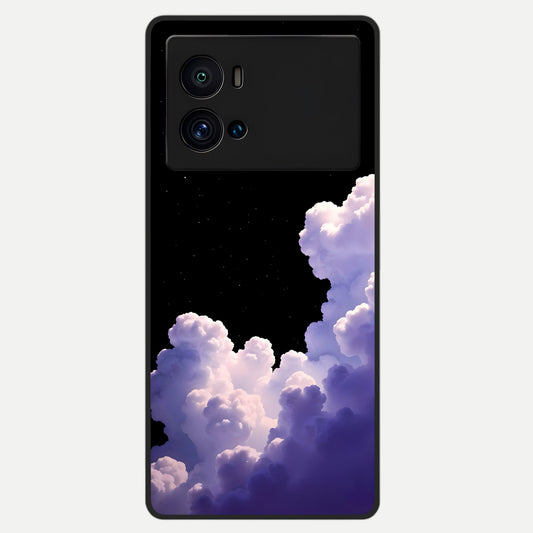  Starlit Night Whispers Glass Case For iQOO 9 Pro back cover – full design glossy printed glass finish