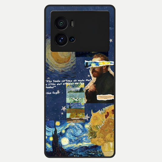  Starry Dream Vision Glass Case For iQOO 9 Pro back cover – full design glossy printed glass finish