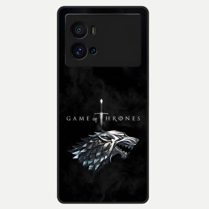  Throne Wolf Legacy Glass Case For iQOO 9 Pro back cover – full design glossy printed glass finish
