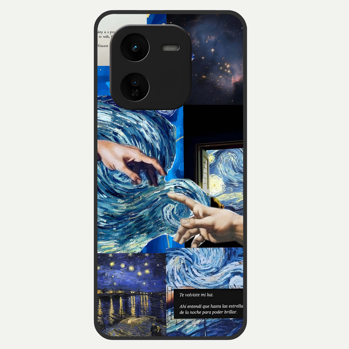  Aesthetic Vando Hands Glass Case For iQOO Z9x 5G back cover – full design glossy printed glass finish