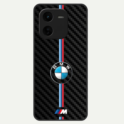  BMW Pattern Glass Case For iQOO Z9x 5G back cover – full design glossy printed glass finish