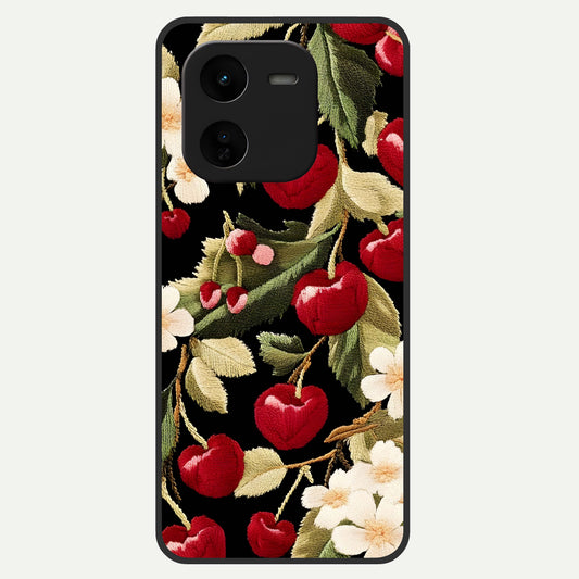  Blooming Spendor Bird Glass Case For iQOO Z9x 5G back cover – full design glossy printed glass finish