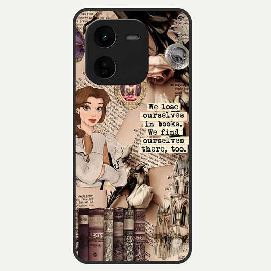  Bookish Dream World Glass Case For iQOO Z9x 5G back cover – full design glossy printed glass finish