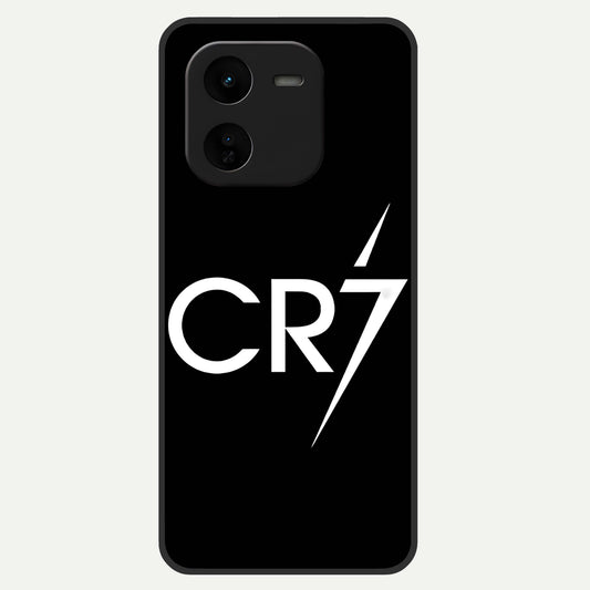  CR7 Elite Strike Glass Case For iQOO Z9x 5G back cover – full design glossy printed glass finish
