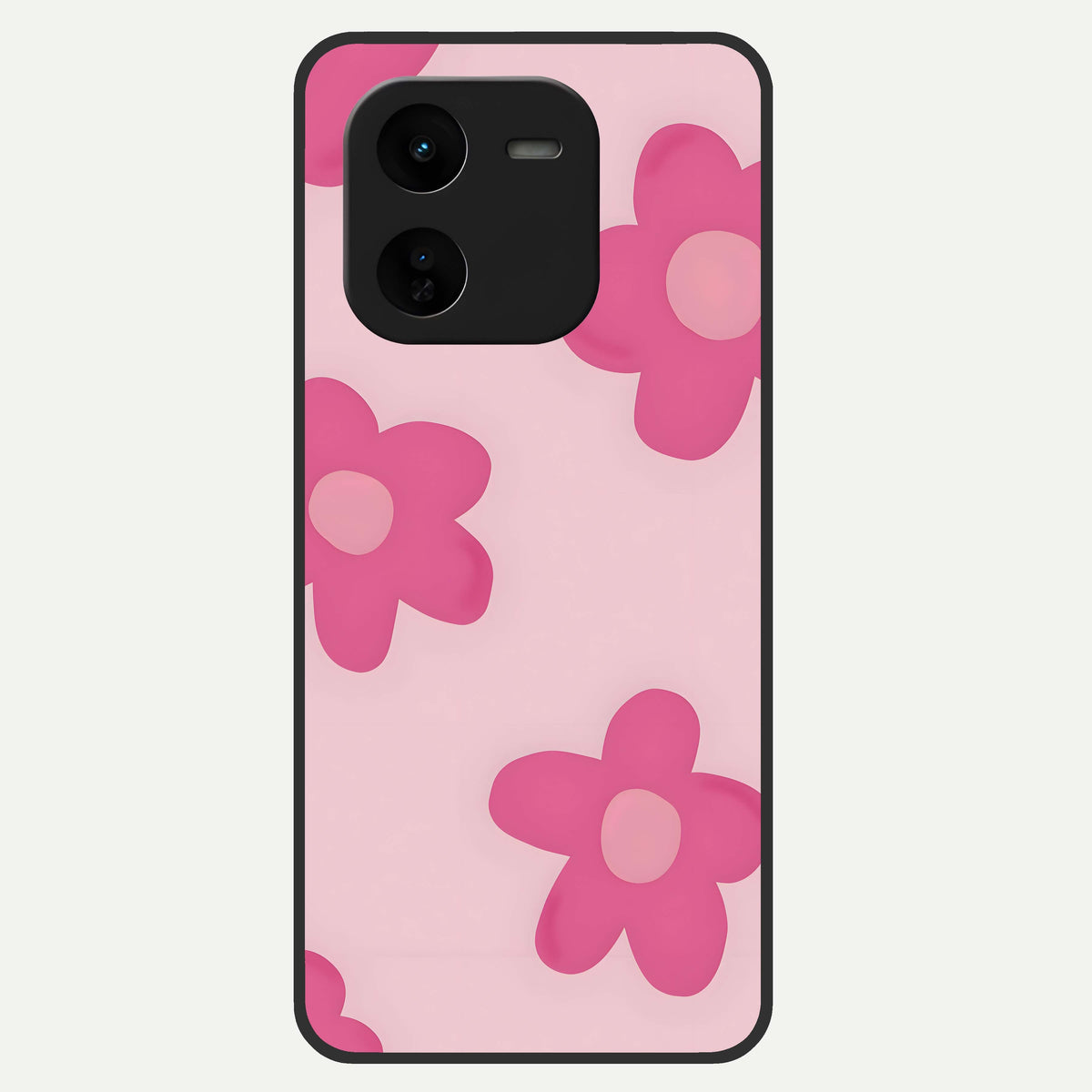  Candy Bloom Dreams Glass Case For iQOO Z9x 5G back cover – full design glossy printed glass finish