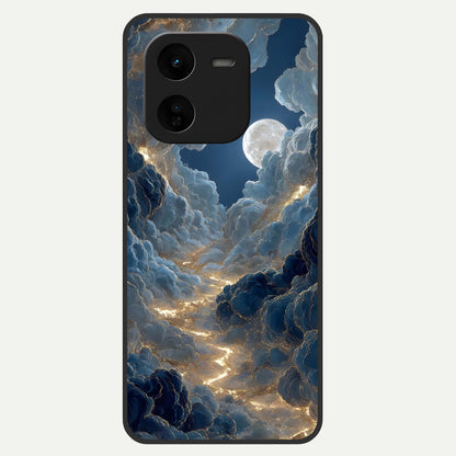  Celestial Cloud Road Glass Case For iQOO Z9x 5G back cover – full design glossy printed glass finish