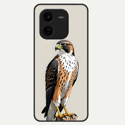  Clever Eagle Glass Case For iQOO Z9x 5G back cover – full design glossy printed glass finish