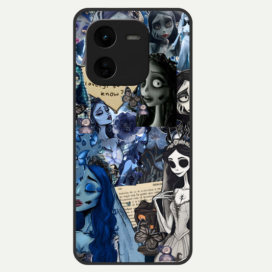  Corpse Bride Posters Glass Case For iQOO Z9x 5G back cover – full design glossy printed glass finish