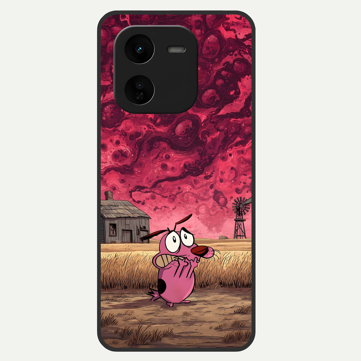 Courage Under Sky Glass Case For iQOO Z9x 5G back cover – full design glossy printed glass finish