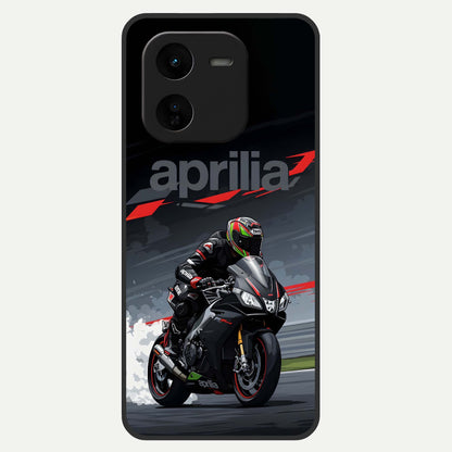  Dark Aprilla Glass Case For iQOO Z9x 5G back cover – full design glossy printed glass finish