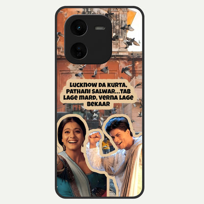  Desi Retro Vibes Glass Case For iQOO Z9x 5G back cover – full design glossy printed glass finish