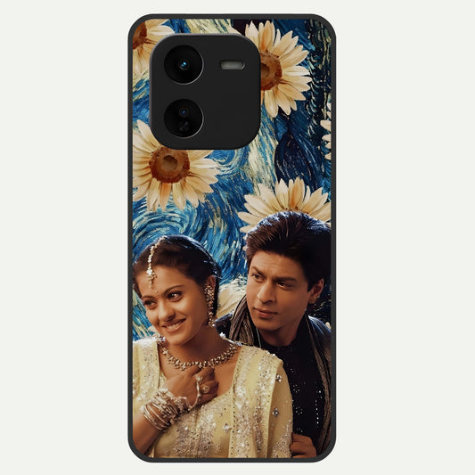  Eternal Love Story Glass Case For iQOO Z9x 5G back cover – full design glossy printed glass finish