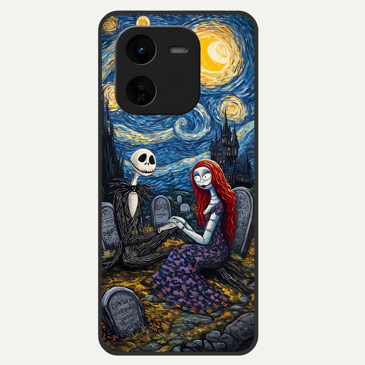  Eternal Night Love Glass Case For iQOO Z9x 5G back cover – full design glossy printed glass finish