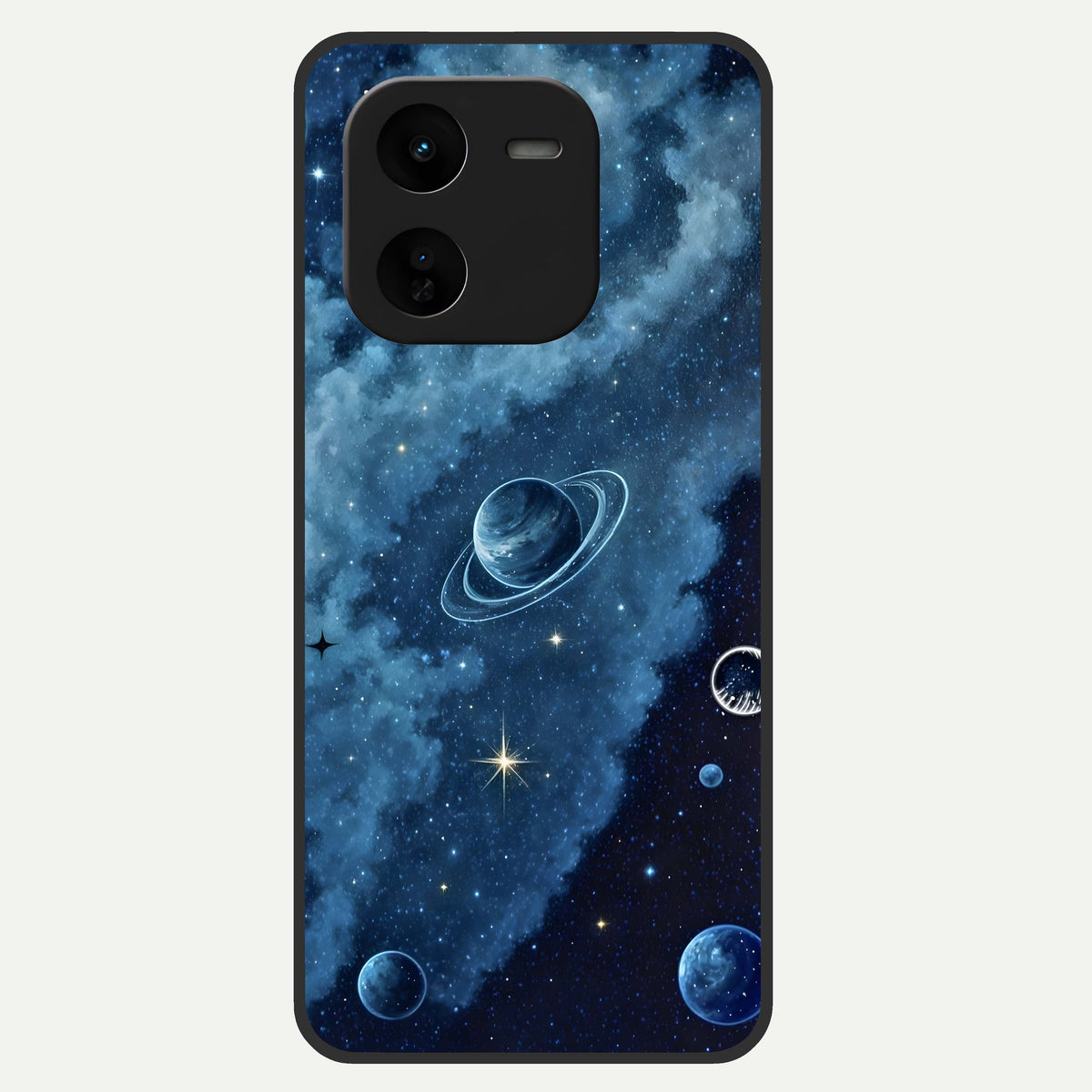  Galaxy Dream Space Glass Case For iQOO Z9x 5G back cover – full design glossy printed glass finish