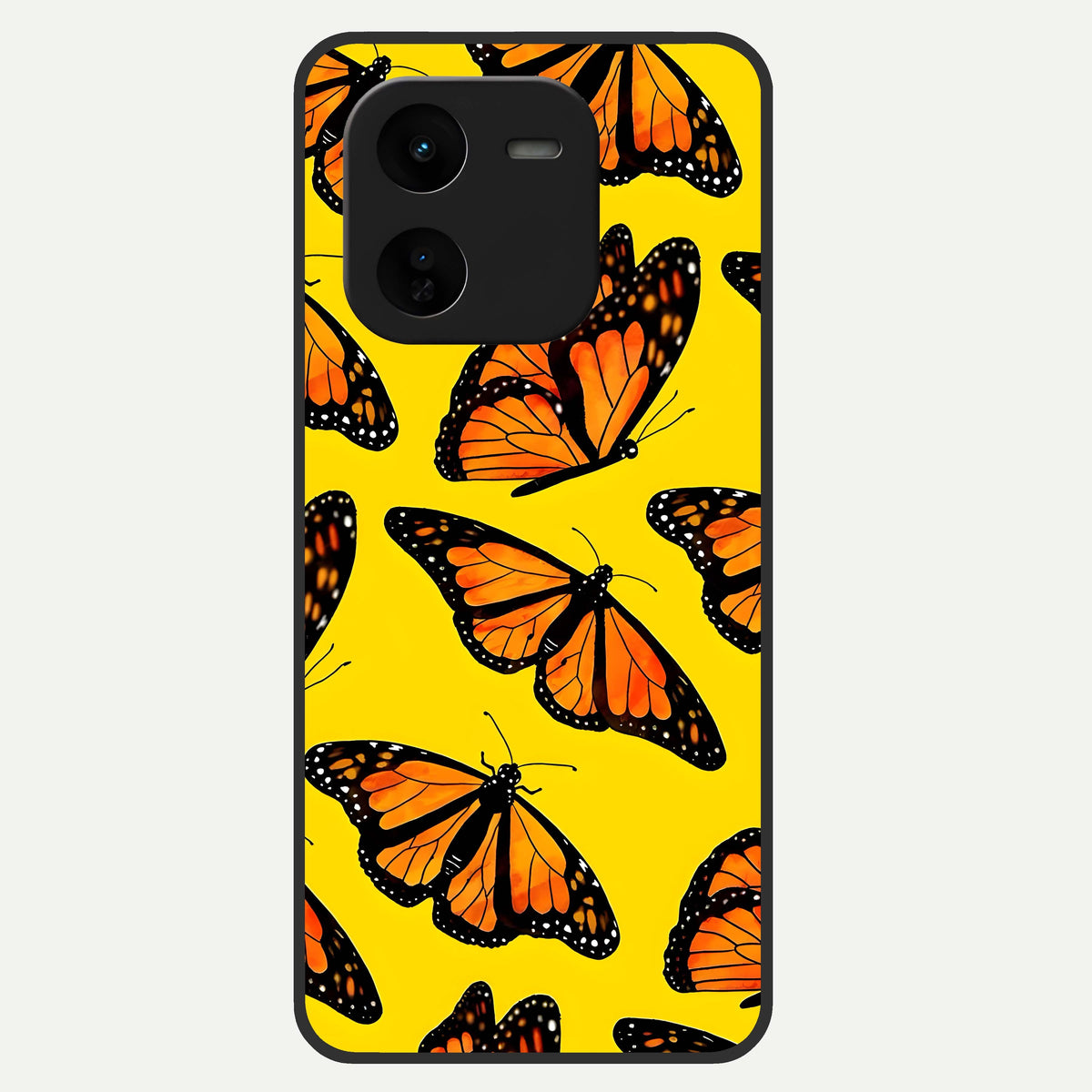  Golden Wing Flight Glass Case For iQOO Z9x 5G back cover – full design glossy printed glass finish