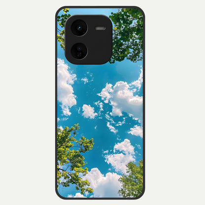  Green Moon Energy Glass Case For iQOO Z9x 5G back cover – full design glossy printed glass finish