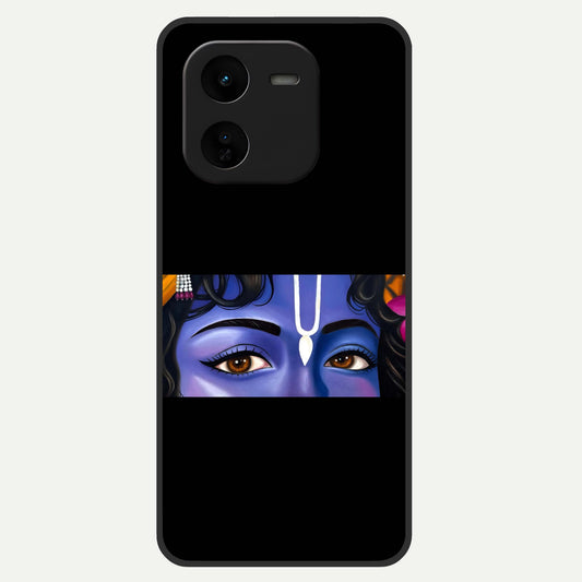  Krishna Eye Glass Case For iQOO Z9x 5G back cover – full design glossy printed glass finish