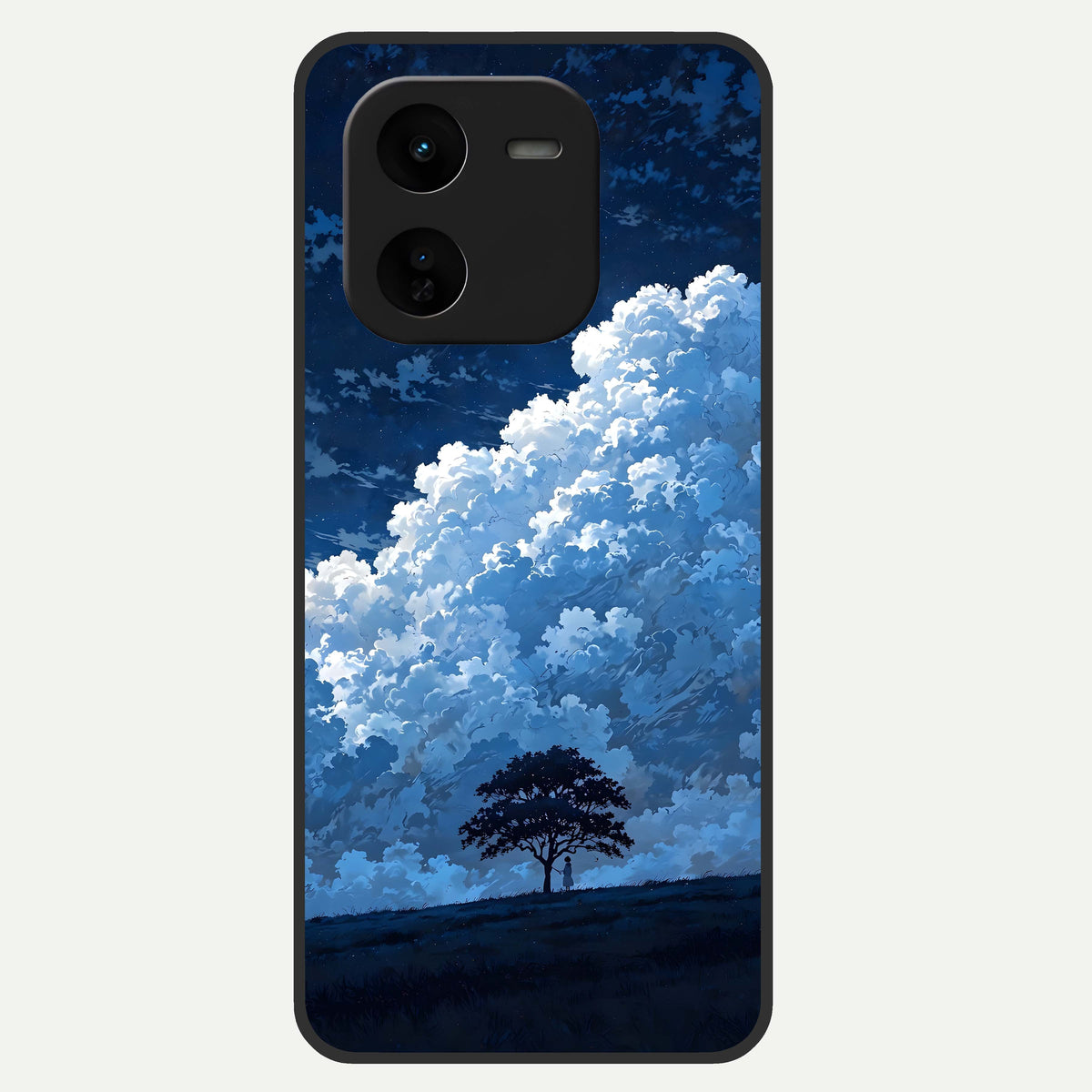  Midnight Sky Serenity Glass Case For iQOO Z9x 5G back cover – full design glossy printed glass finish