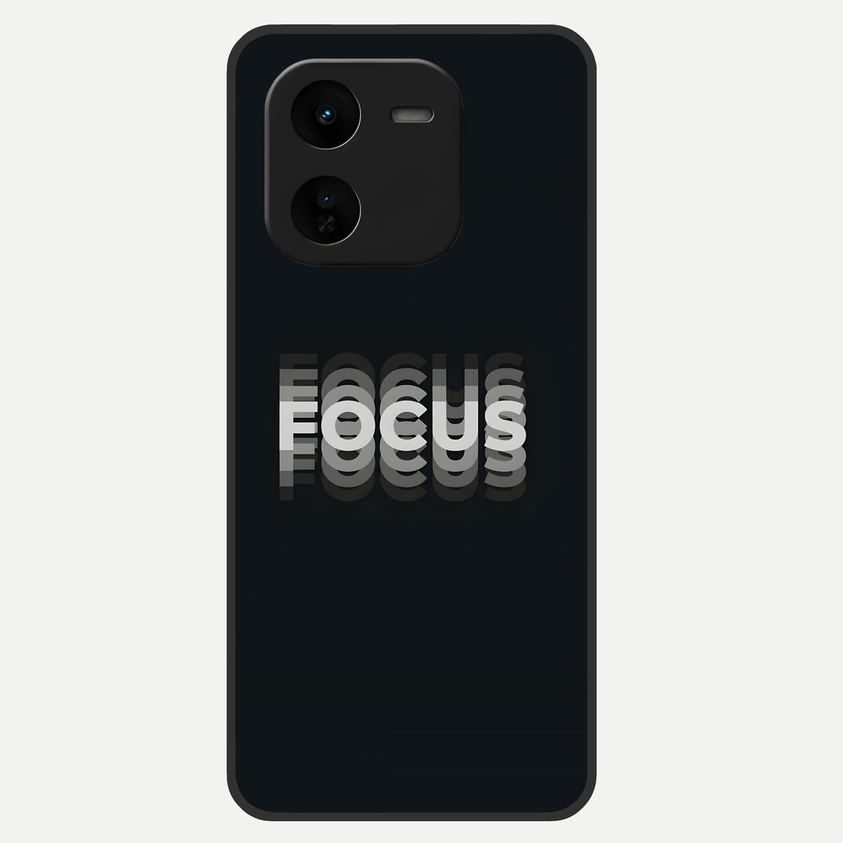  Mono Focus Vision Glass Case For iQOO Z9x 5G back cover – full design glossy printed glass finish