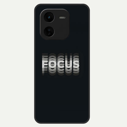  Mono Focus Vision Glass Case For iQOO Z9x 5G back cover – full design glossy printed glass finish