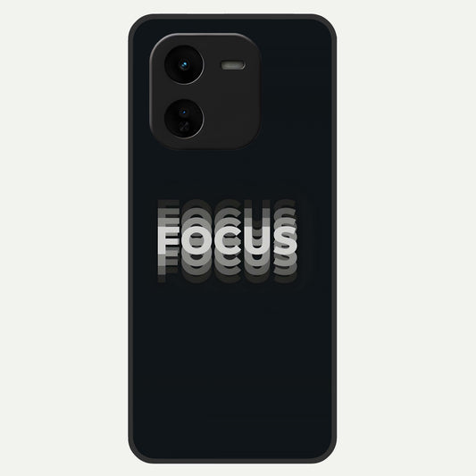  Mono Focus Vision Glass Case For iQOO Z9x 5G back cover – full design glossy printed glass finish