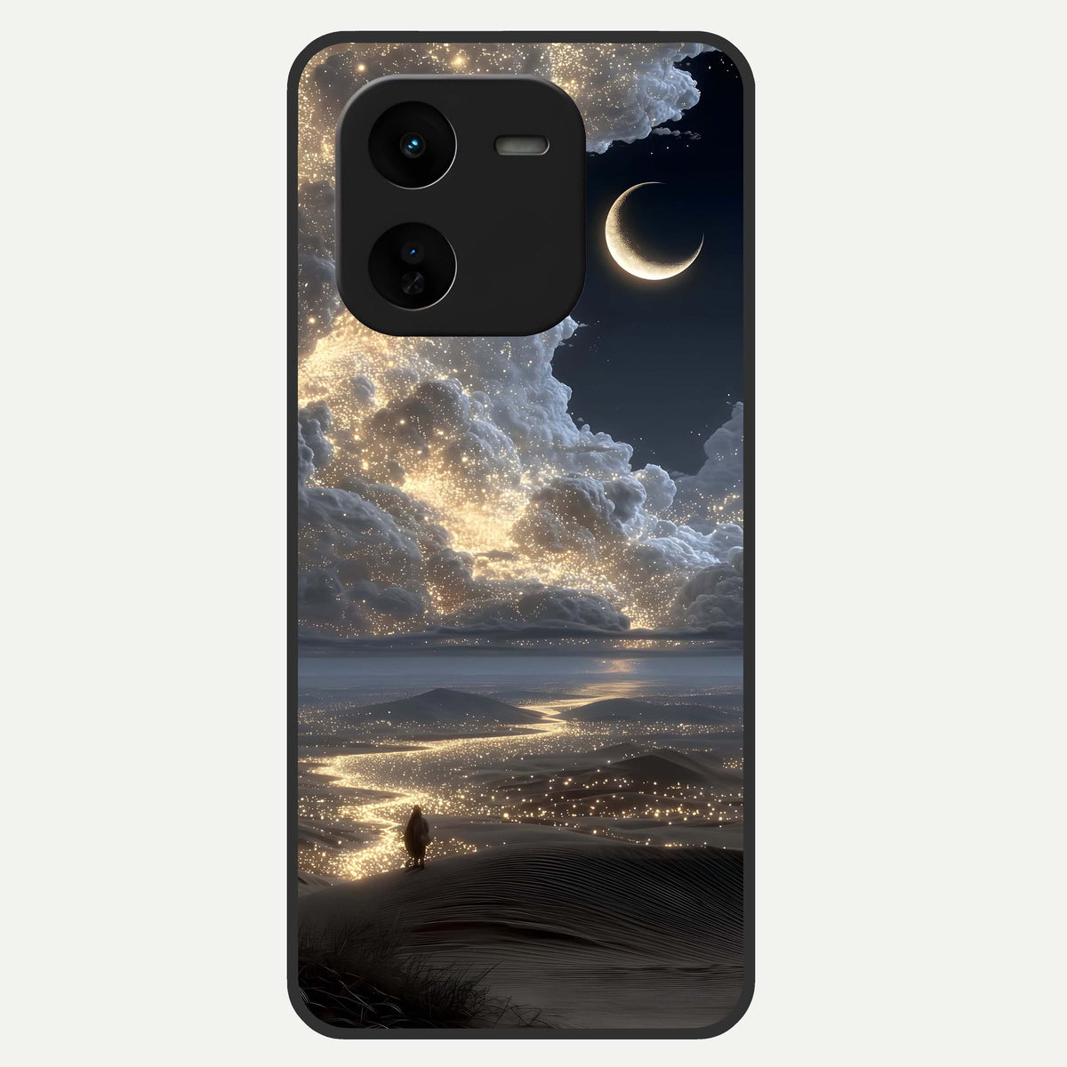  Moonlight Spark Path Glass Case For iQOO Z9x 5G back cover – full design glossy printed glass finish