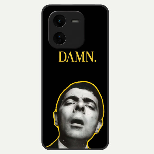  Mr Bean Damn Glass Case For iQOO Z9x 5G back cover – full design glossy printed glass finish