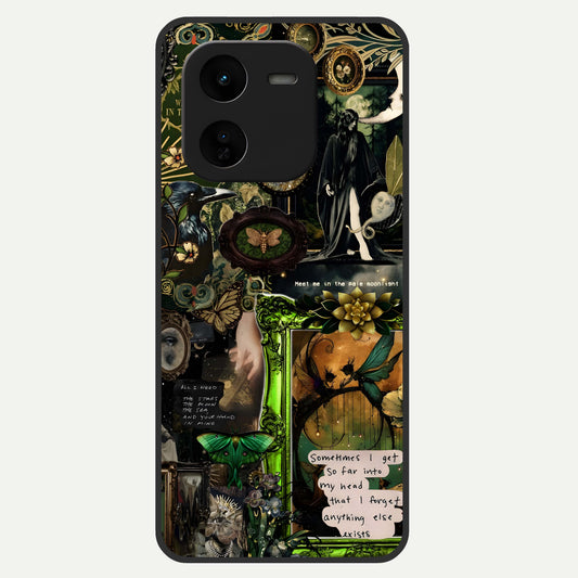  Mystic Woods Secret Glass Case For iQOO Z9x 5G back cover – full design glossy printed glass finish