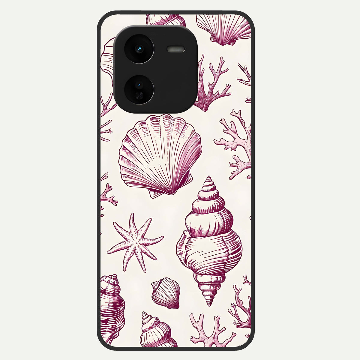  Pink Power Sparks Glass Case For iQOO Z9x 5G back cover – full design glossy printed glass finish