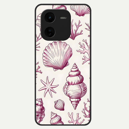  Pink Power Sparks Glass Case For iQOO Z9x 5G back cover – full design glossy printed glass finish
