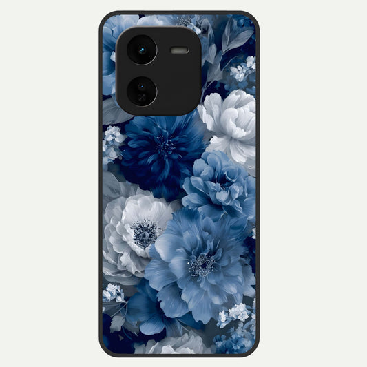  Royal Bloom Garden Glass Case For iQOO Z9x 5G back cover – full design glossy printed glass finish