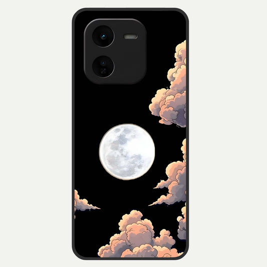  Shade Cloud Moon Glass Case For iQOO Z9x 5G back cover – full design glossy printed glass finish