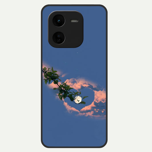  Sky Under Tree Glass Case For iQOO Z9x 5G back cover – full design glossy printed glass finish