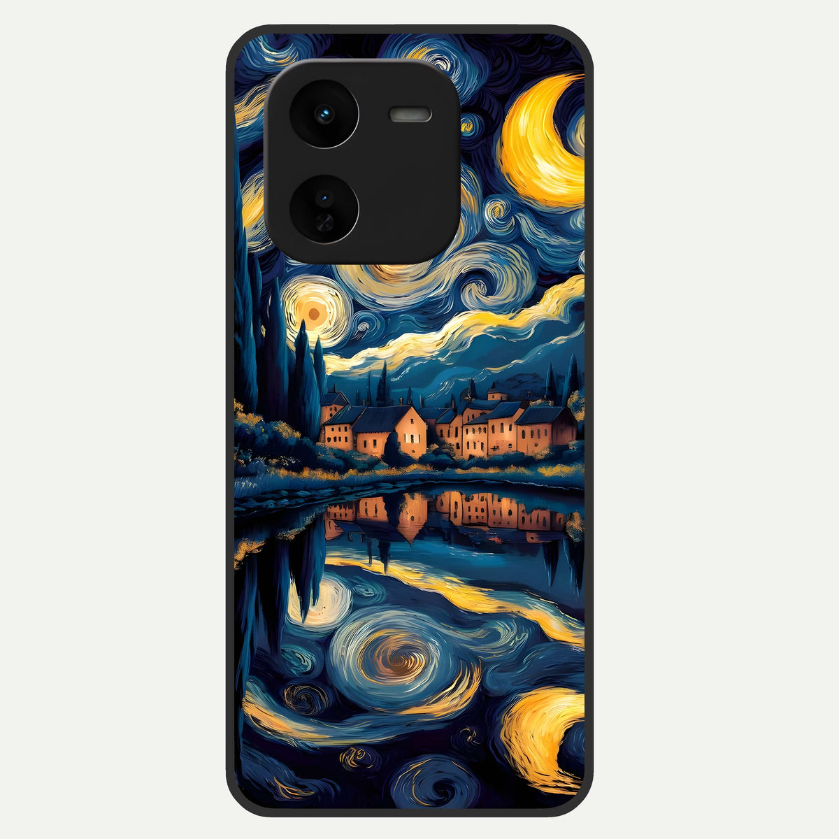  Starry Sky Serenity Glass Case For iQOO Z9x 5G back cover – full design glossy printed glass finish