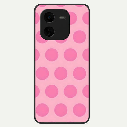  Sweet Dot Dreams Glass Case For iQOO Z9x 5G back cover – full design glossy printed glass finish