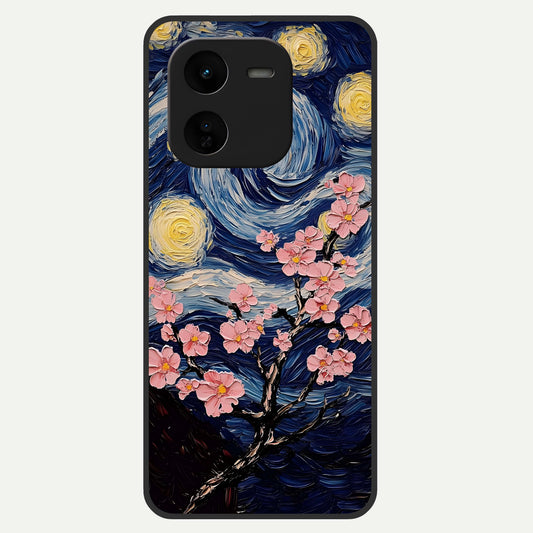  Van Gogh Scenery Glass Case For iQOO Z9x 5G back cover – full design glossy printed glass finish