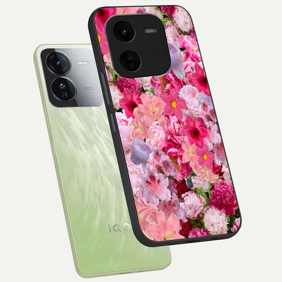  Bloom Crush Fantasy phone case For iQOO Z9x 5G showing premium glass back cover with detailed artwork
