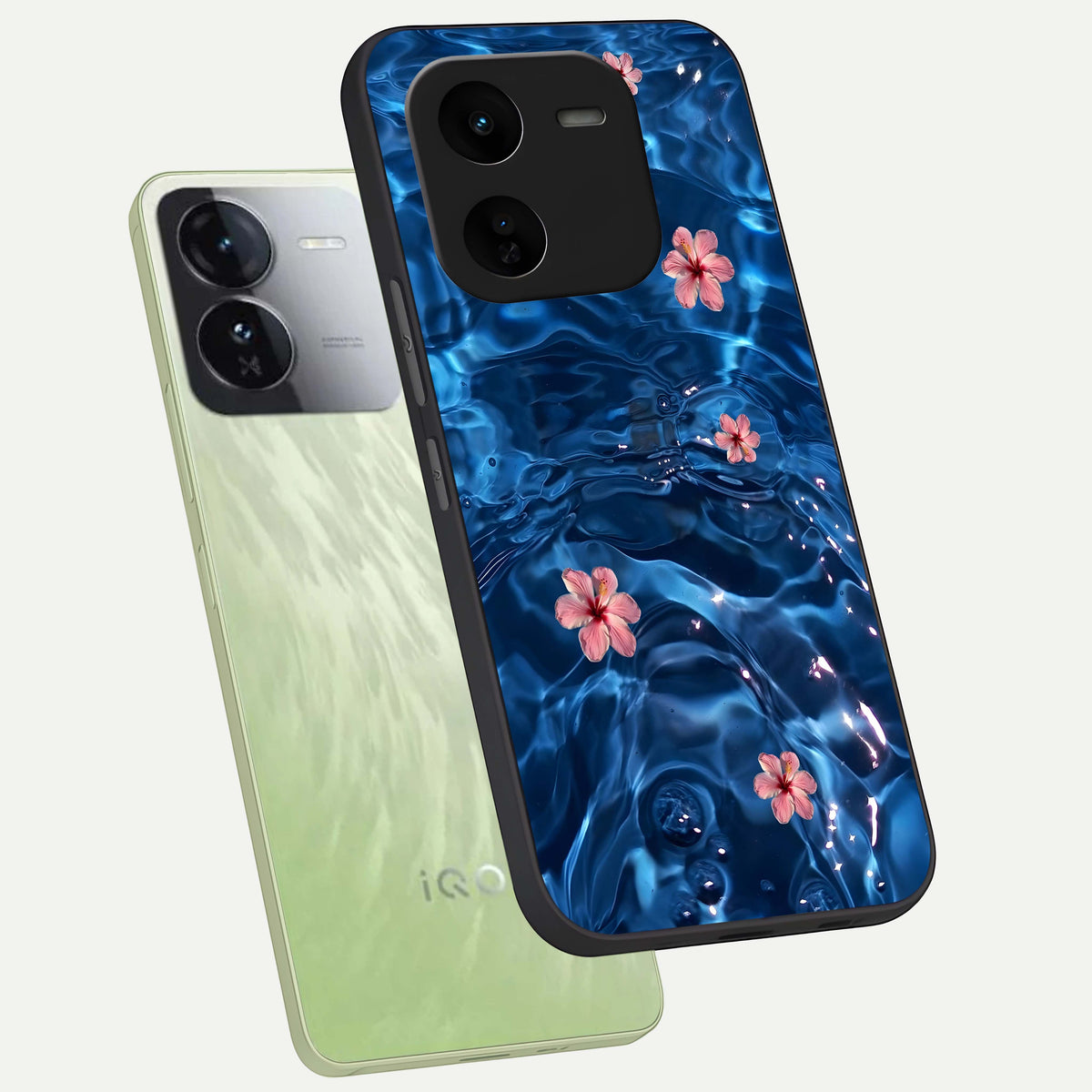  Bloom Thread Art phone case For iQOO Z9x 5G showing premium glass back cover with detailed artwork
