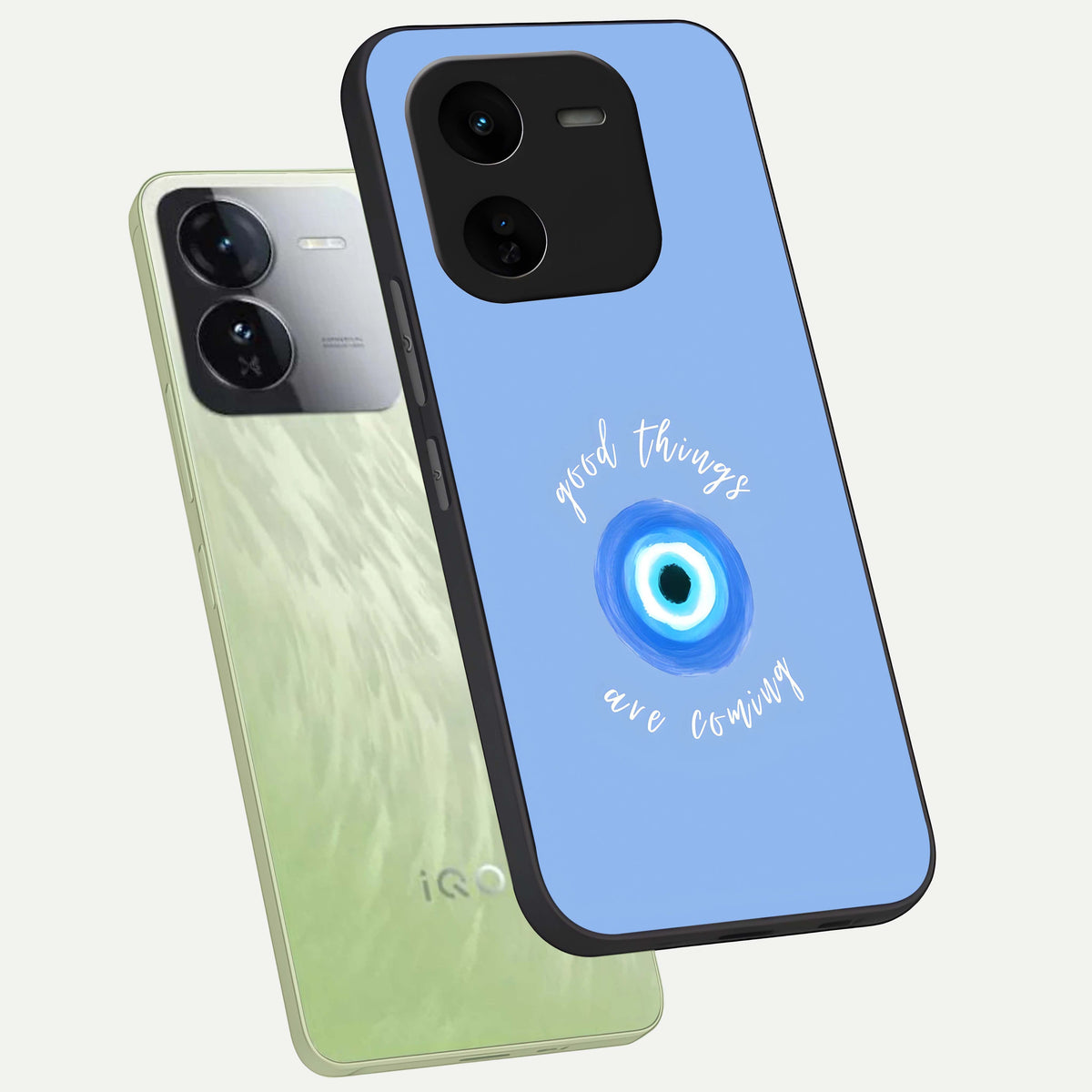  Bright Future Ahead phone case For iQOO Z9x 5G showing premium glass back cover with detailed artwork